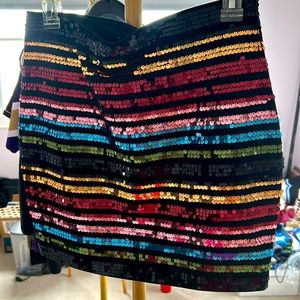 Worn once sequined mini skirt. Excellent condition